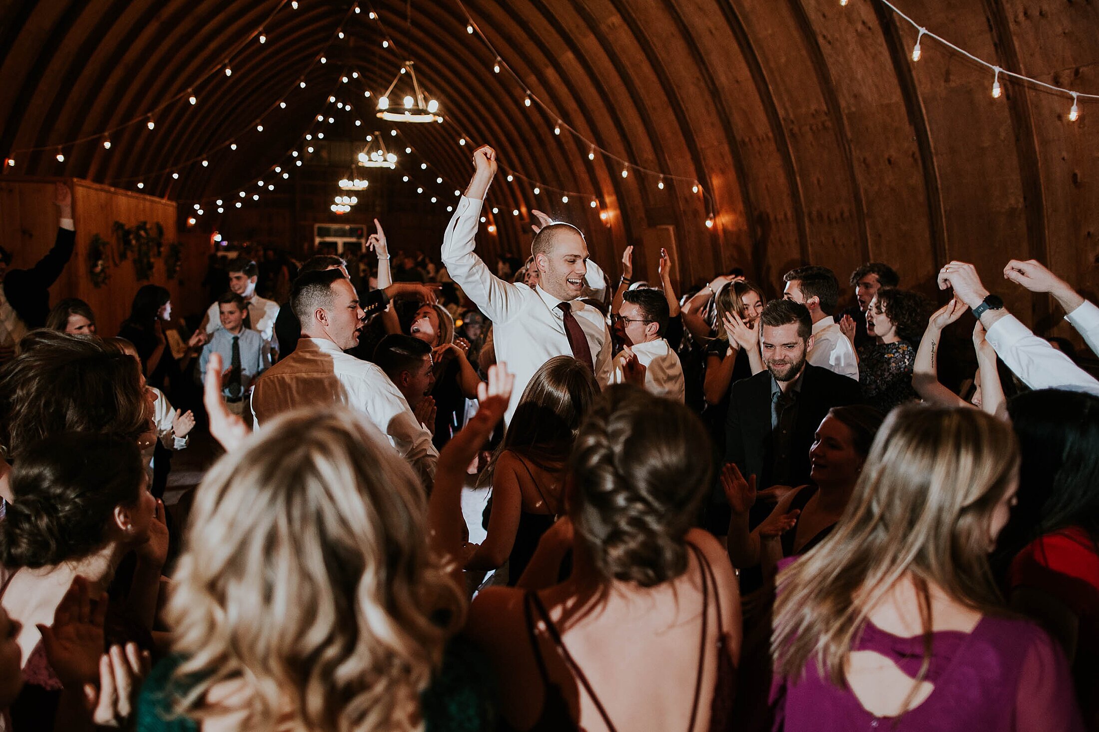 stevens point winter wedding erons event barn dance floor