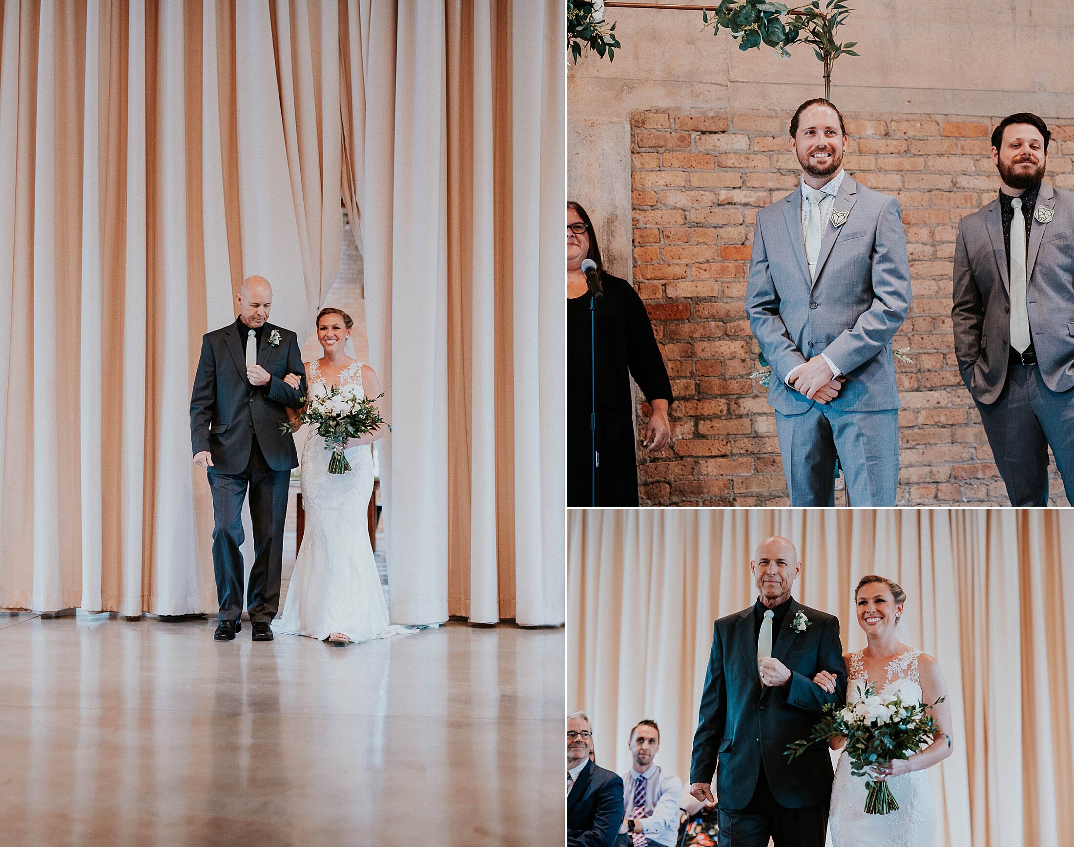 BRIX on the Fox wedding - Milwaukee Wedding Photographers - LILLER PHOTO - ceremony