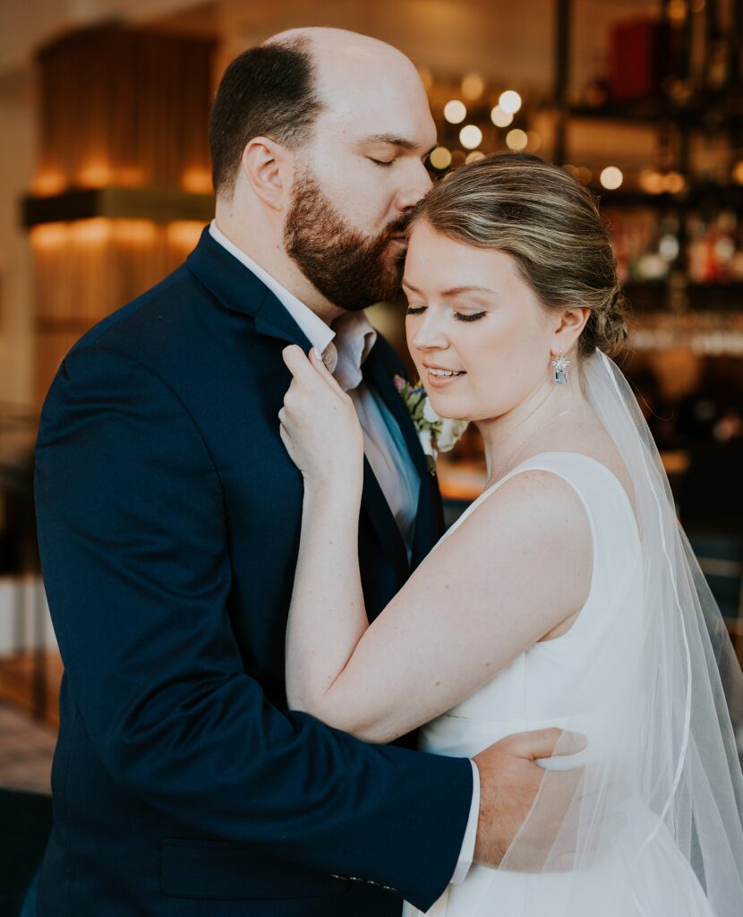 Wedding Portraits in the Saint Kate Arts Hotel lounge