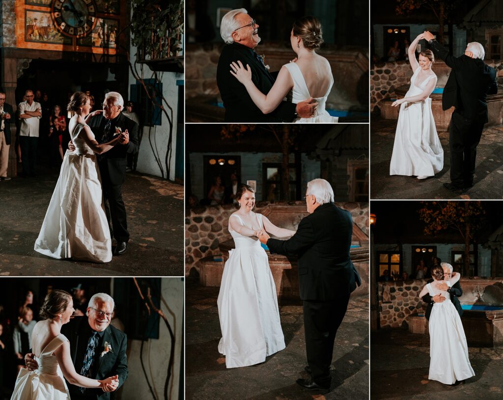 Milwaukee Public Museum Reception - Unique Wedding Venue Milwaukee - Father Daughter dance in the European village 